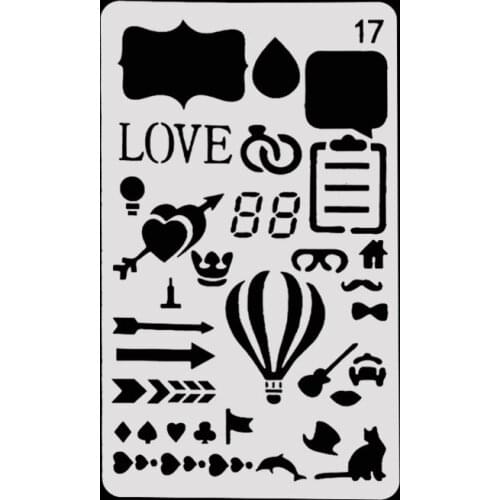 Love Layering Stencils Drawing Color Spray stencil DIY Scrapbook photo album Decorative Embossing DIY Card Crafts