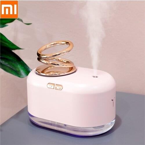 For Xiaomi Suspended double ring humidifier 300ML USB mini air humidifier Atomizer Aromatherapy Diffuser Mist Fogger