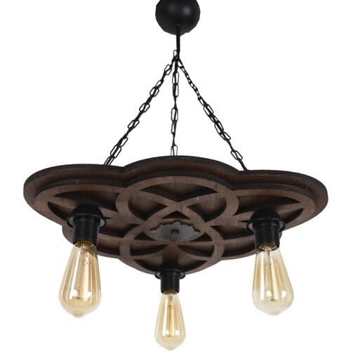 Vedemo Royal Rustic PCs Set Wooden Chandelier ligting light chandelier bright living room living room guzel elegant private yapil decoration