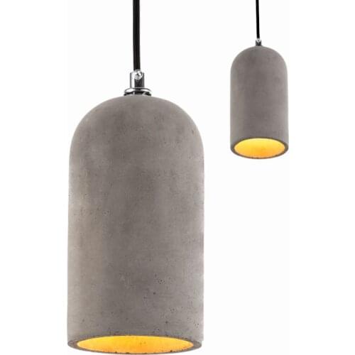 Vintage LED Cement Pendant Light Fixtures Loft Kitchen Living Dining Restaurant Bedroom Decor Hanging Lamp
