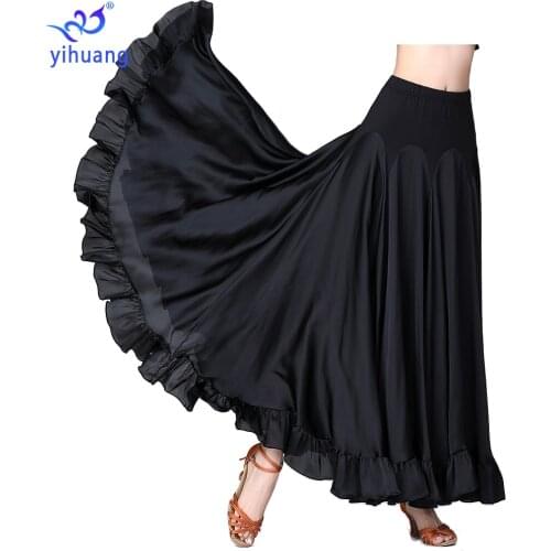 Ballroom Dance Skirts Modern Standard Performance Wear Women Tango Skirts Stage Competition Costumes Big Swing