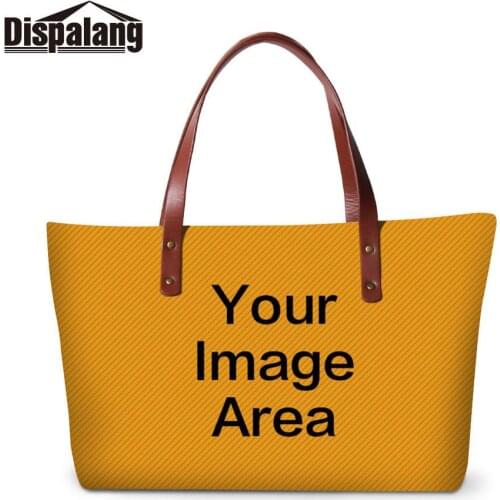 Women Stylish Handbags 3D Printing Customized Your Own Design Logo Totes Bag Girls Luxury Brand Designer Custom Top-handle Bags