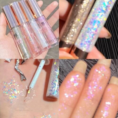 1PC Waterproof Liquid Glitter Eyeshadow Shimmer and Shiny Eyeshadow Makeup Metallic Eye Shadow Pen Eye Beauty Party Makeup Tools