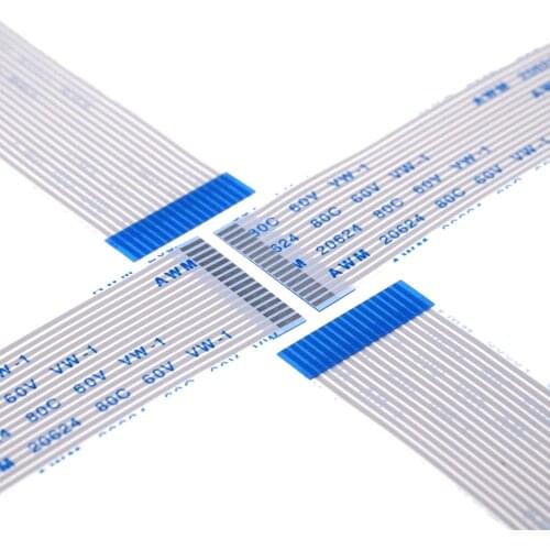 100pcs Flexible Flat Cable FFC 16 PIN 1.0 mm pitch same ends Length 60 70 80 100 120 150 200 250 300 400 450 500 600 700mm