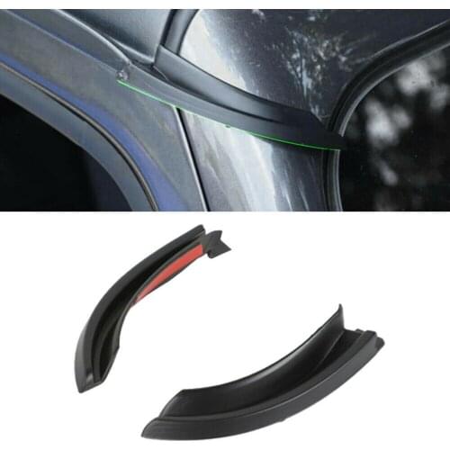 2 Pcs / Set Water Rain Gutter Extension For Jeep Wrangler JK 2018 2019