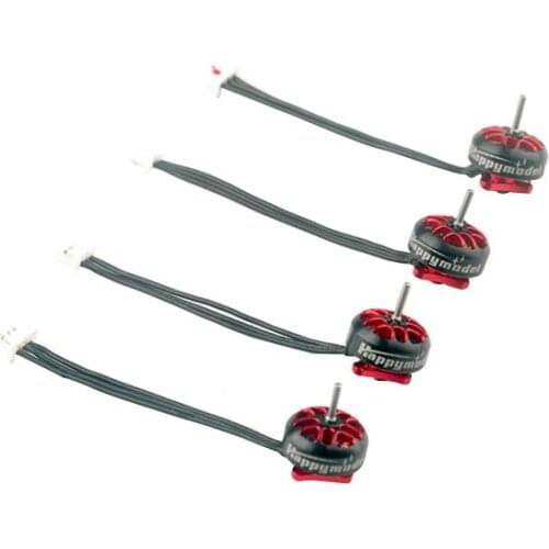 4PCS One-Piece Bell Design Happymodel EX0802 KV19000 KV22000 1S Brushless Motor for Moblite6/Moblite7TinyWhoop FPV Racing Drone