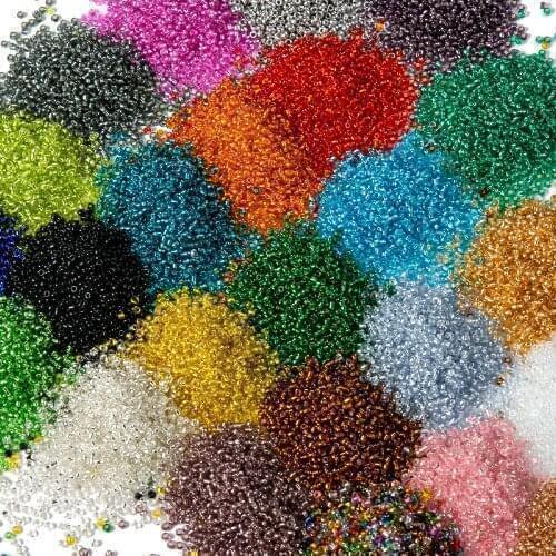 450g/bag Czech Seed Beads Spacer Crystal Charms 2mm Lampwork Glass Loose Beads Miyuki Jewelry Making DIY Accessories Wholesale