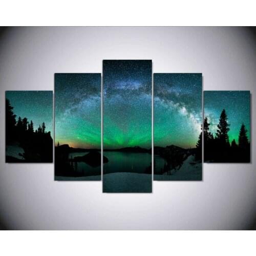 5 Canvas Art in Aurora Painting Decoration Print Tower Brest Painting Art Deco Living Room