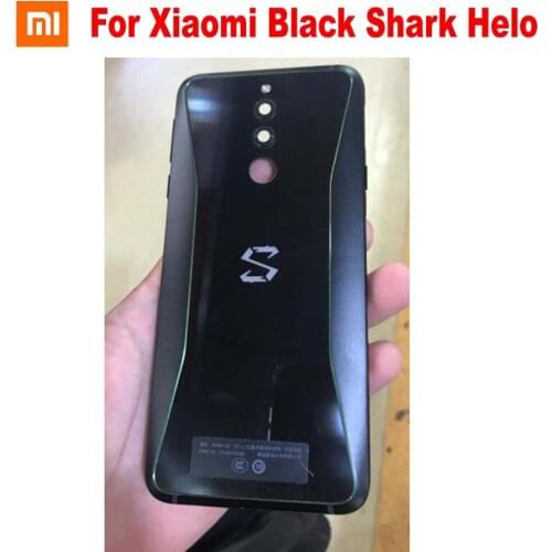 Original Best Battery Back Cover Housing Door Rear Case For Xiaomi Black Shark Helo with Power Volume Buttons+ Camera Glass Lens