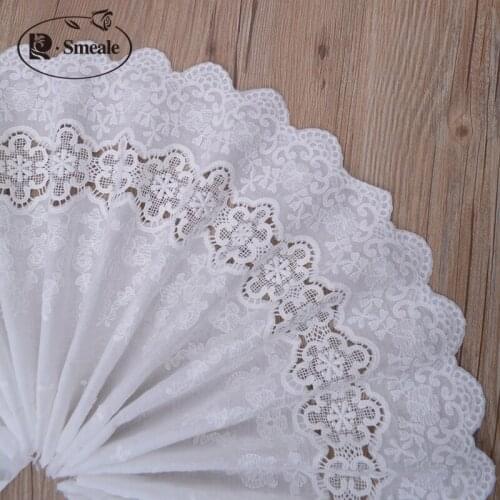 Clothing Decorative Cotton Embroidered Lace Trim Lace Sewing Accessories Skirt Lengthened Wedding Decoration Width28CMRS235