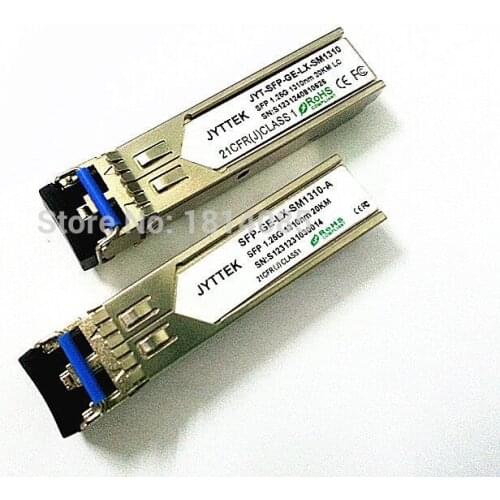 Hot Sale 2pieces/lot1.25G SFP Module SFP Fiber Optical Module SM Duplex Fiber1310nm 20 km LC connector