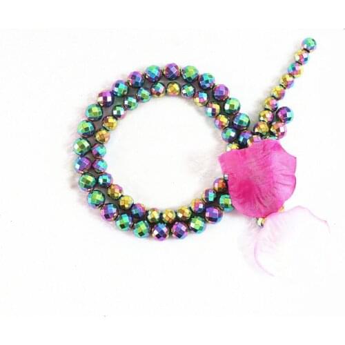 HOT Multicolored Hematite Iron ore stone 4mm 6mm 8mm 10mm 12mm Round faceted beads loose Beads 15 inches B191