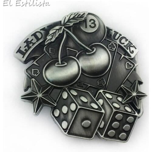 Cool Gamble Tool Belt Buckle Punk Dice Gambling Fashion Belts Accessories Mens Lady Lucky Buckles Game Style Jeans Accessories