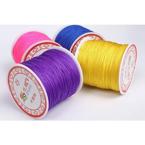 100 Meters/roll Diameter 0.8mm Nylon Cords Beading Stretch Thread/String/Rope for Necklace Bracelet Jewelry Making Materials