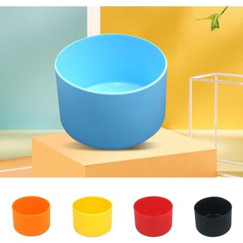 Solid Color Non Slip Silicone Outdoor Water Bottle Boot Sleeve Protective Cover