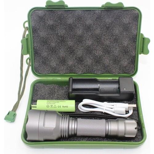 Hunting light C8 L2 Tactical flashlight XM-L2 LED lantern 18650 torch Self Defense Camping Light Lamp