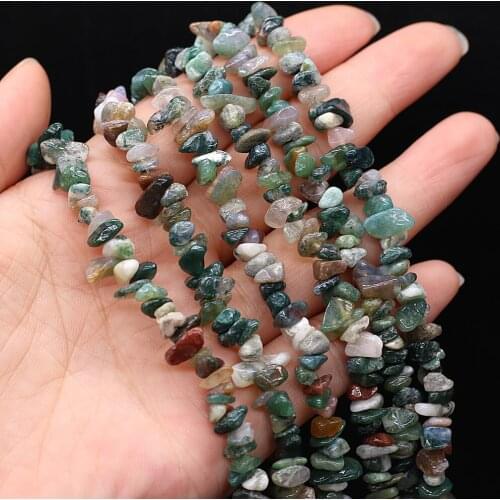 Wholesale Natural India Agates Stone Irregular Gravel Chip Loose Beads for Jewelry Making DIY Bracelet Necklace Accessories 15