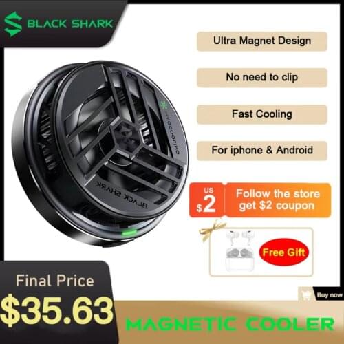 Original Black Shark Magnetic Cooler Black Shark 4 3 Pro cell phone cooler For iPhone 12 Pro,Poco X3 F3 M3,Xiaomi Redmi Note 10