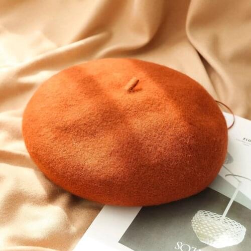 Autumn & Winter Hat Korean Wool Beret Ladies Vintage Temperament Painter Hat Japanese Youth Fashion Octagon Hat Free Shipping