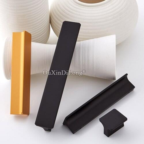 Top Designed 10PCS European Elegant Kicthen Cabinet Door Handles Wardrobe Cupboard Drawer Cabinet Pulls Handles&Knobs Black/Gold