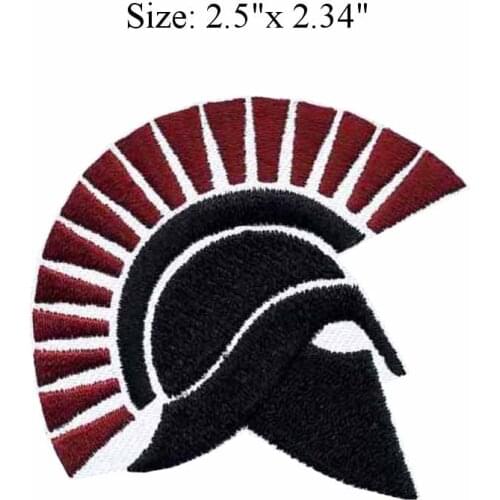 SPARTAN HELMET 2.5"wide embroidery patch for Spartan in training/Trust Me/Little Spartan