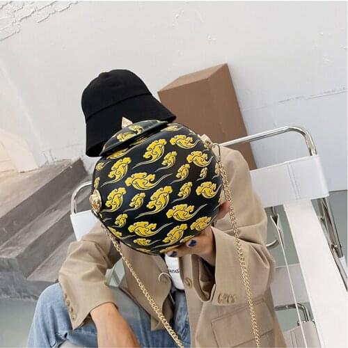 Brand Women Fashion Circular Bags Purses and Handbags Casual Shoulder Bag Crossbody Bag 2020 Designer Cloud print Bags Totes