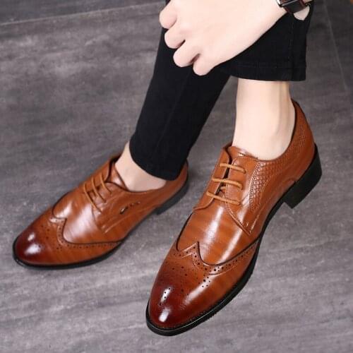 Party Wedding Dress Shoes Men Leather Oxford Shoes For Men Zapatos De Hombre De Vestir Formal Shoes Men Sapato Social Masculino
