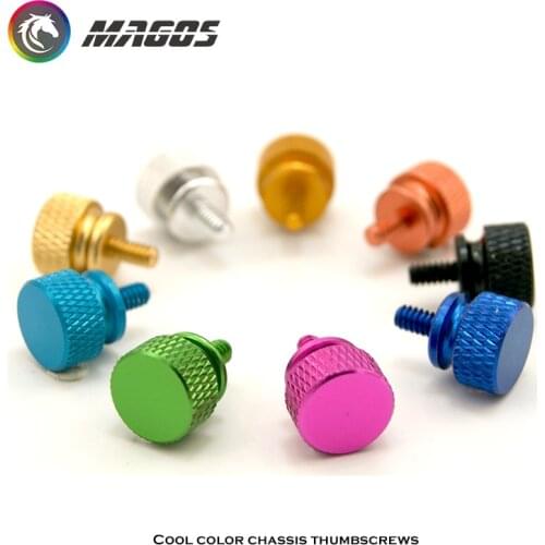 5pcs Hand MOD Screws for PC computer water cooling,for Video Card Holder/Power/Chassis Side Panel Big Head 12 colors Fold Screws