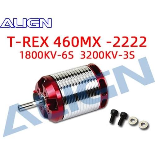 ALIGN T-REX 460MX 2222-1850KV(6S) 3200KV(3S) Brushless Motor Airplane for Tarot ALIGN 450 450L ALZRC X360 465 Helicopter 3.5mm