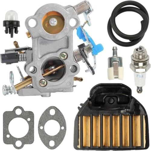 WTA29 Carburetor Accessories Kits For Husqvarna 455 460 Rancher Jonsered CS2255 Air Filter Bulb Spark Plug Fuel Pipe Carburetors