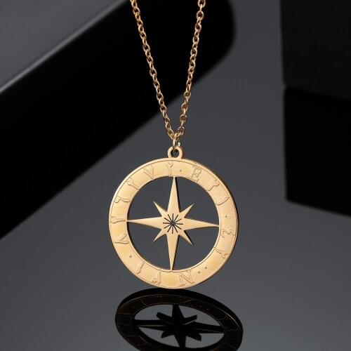 CAVE OF HIRA' COORDINATES NECKLACE For Women Muhammed Gold Muslim Religion Stainless Steel Pendants Spirit Prayer Allah Jewelry