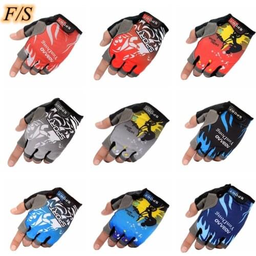 1 Pair Half Finger Cycling Gloves Anti-Slip Breathable Motorcycle MTB Road Bike Gloves Men Women Sports Fishing Gloves
