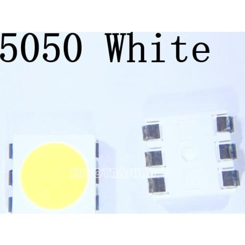 1000pcs X Led Lamp SMD Led Diode 5050 White Cold White Warm White 18-21LM 3V Free Shipping SMT Reel