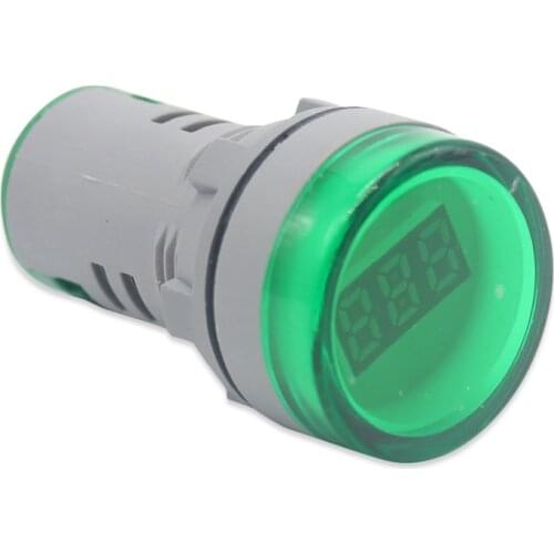 22MM AD16 type AC20-500V Mini Voltage Meter LED Digital Display AC Voltmeter Indicator Light yellow blue white red yellow round