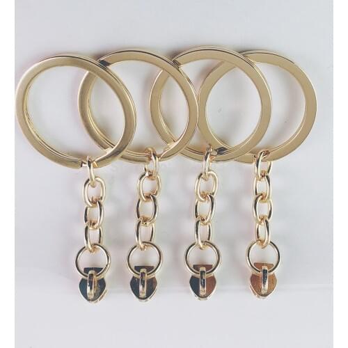 50 pcs/lot Metal 3# Zipper Head Slider Puller Clothes Pants DIY Accessories Zipper Key Ring Key Chain