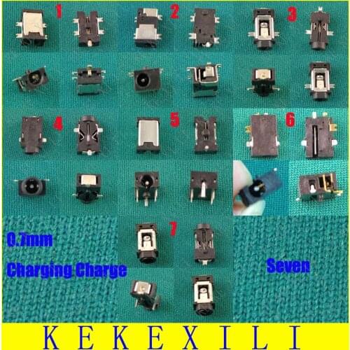 Free Shipping, 7 Models /35pcs Power DC Jack Connector, Socket for Laptop Netbook Tablet Pad