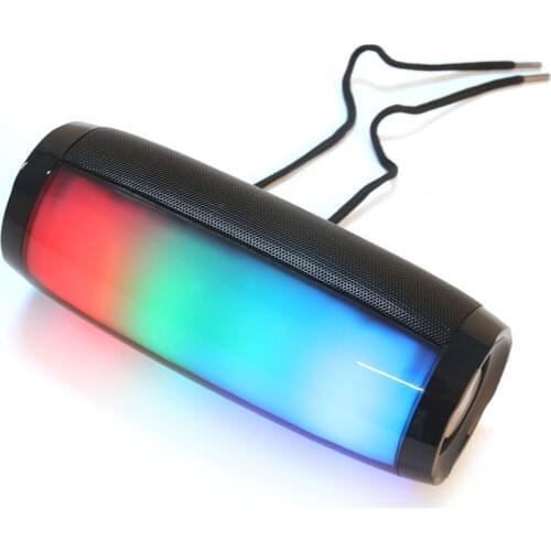 TG157 LED Flashing Light Bluetooth Speaker Portable With Rope Outdoor Loundspeaker 1200 mAh Waterproof Subwoofer FM Radio