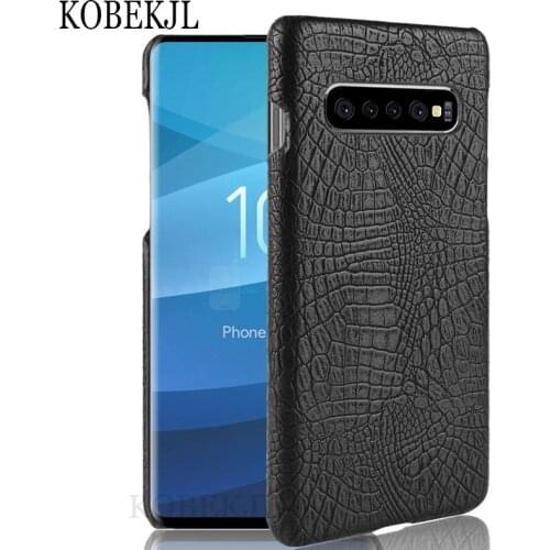 For Samsung Galaxy S10 Plus Case 6.4 Hard PU Leather Phone Case For Samsung S10 Plus S10Plus G975F G975 SM-G975F Case Back Cover