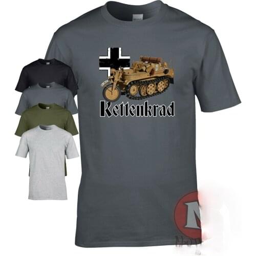 Kettenkrad halftrack motorcycle WW2 German military armour Men T-shirt World Tanks
