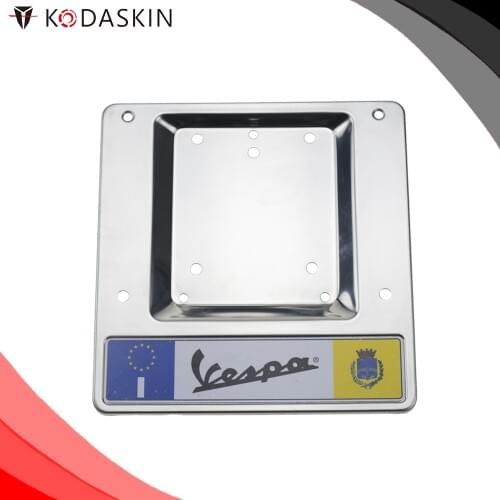 Kodaskin license plate holder frame for VESPA GTS GTV LX primavera sprint PX