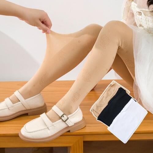 New summer anti-balloon hollow KT cat pantyhose summer student dancing socks baby mosquito socks spring and summer swan thin