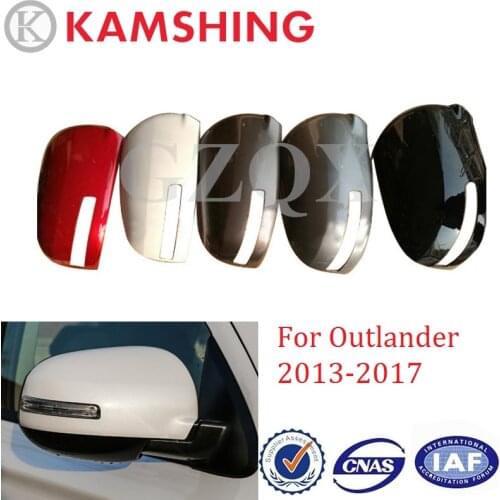 CAPQX For Mitsubishi Outlander 2013 2014 2015 2016 2017 Rear Rearview Mirror Cover Side mirror Lid Shell Cap Housing House