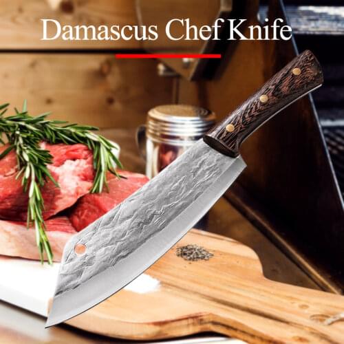 Kitchen Knife Meat Cleaver Damascus Chef Knife Knife Sainless Steel Vegetable Cutter Slicer Stainless Steel Cooking Tools