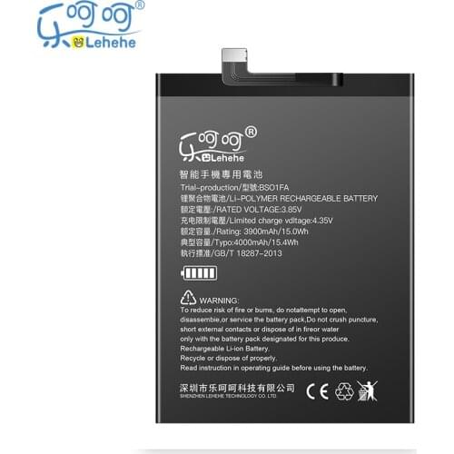 LEHEHE Battery for Xiaomi Black Shark 1 Dual SIM TD-LTE/ SKR-A0 BSO1FA 4000mAh Smartphone Replacement Batteries with Tools Gifts
