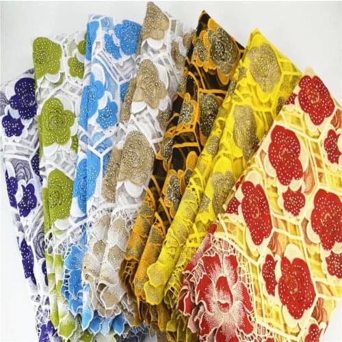 Fashion African Lace Fabric 2021 High Quality Lace with Stones, French Mesh Swiss Voile Nigerian Lace Fabrics for Dress