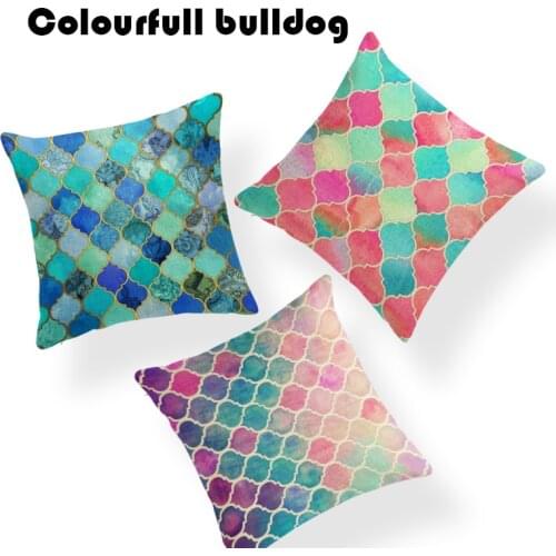 Fashion Mandala Morocco Cotton Linen Nordic Geometry Bohemia Square Decorative Throw Pillow Case Cushion Cover Sofa Home Decor