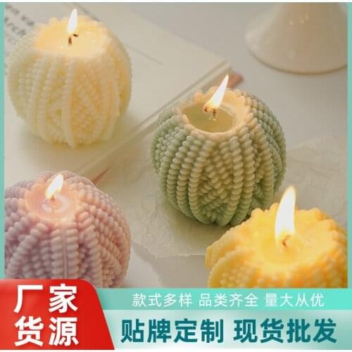 Creative diy birthday companion scented wool group candle box set photo prop wool group candle cake topper cake topper