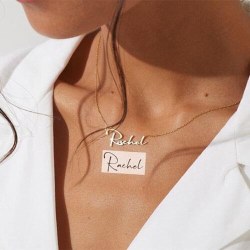 AurolaCo Custom Name Necklace Custom Actual Handwriting Necklace Personalized Signature Keepsake Gift for Women