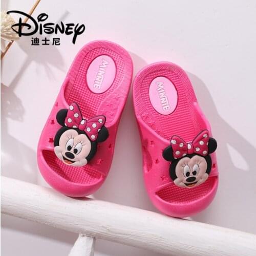 Disney Mickey Mouse Minnie Casual Children Beach Sandals Shoes Girls Boys Outdoor Flat Slippers Footwear Kids Shoes Breathable