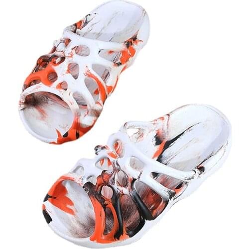 Flip Flops Man Cobweb Slippers for Women Non-Slip Shoes Beach Outdoor Street Fashion Men Sneakers Slides Summer Novelty Couples